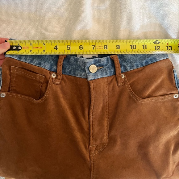 Good American Icon Suede Mixing Jeans 26-29W 30L Cowboy Country Rodeo Vibes - Picture 7 of 14